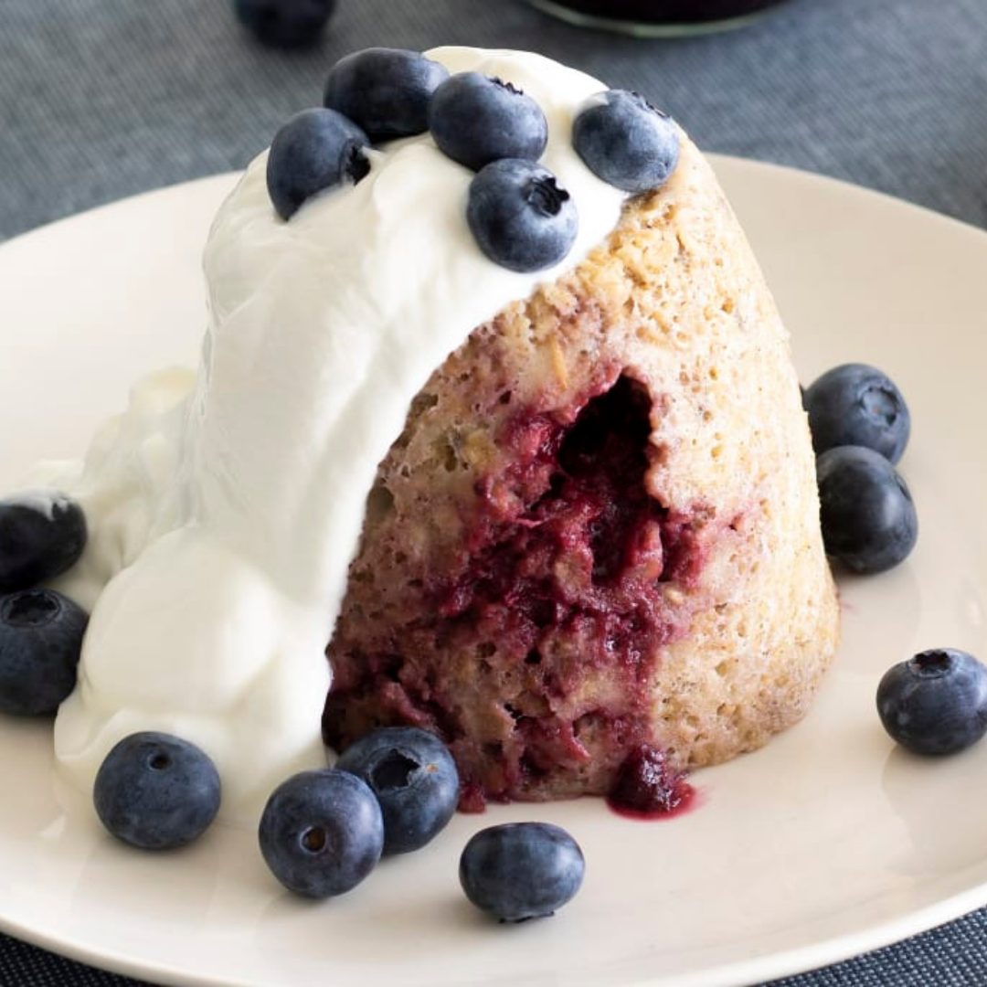 Mug cake met Hero Bosvruchten Minder Zoet