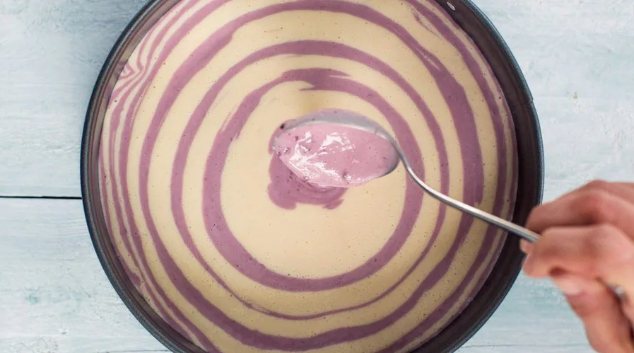 Zebra cheesecake